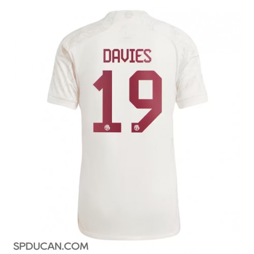 Muški Nogometni Dres Bayern Munich Alphonso Davies #19 Rezervni 2023-24 Kratak Rukav